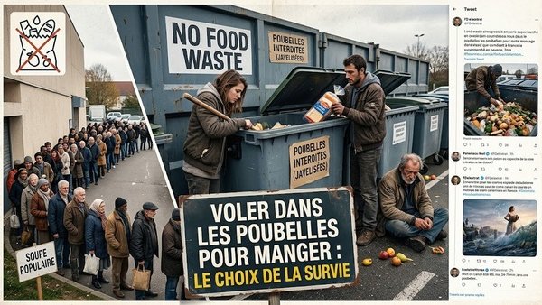 Trois SDF condamnés pour avoir volé de la nourriture dans les poubelles
