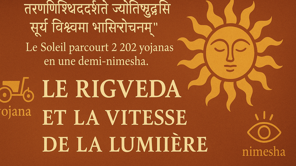 Le Rigveda et la question de la vitesse de la lumière